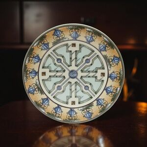 Faiencerie De Gien Les Jardins D’Eau Signed Salad/Dessert Plate 8 5/8”